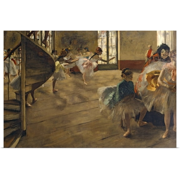 Great BIG Canvas | Rolled Edgar Degas Poster Print entitled The Rehearsal, c.1877