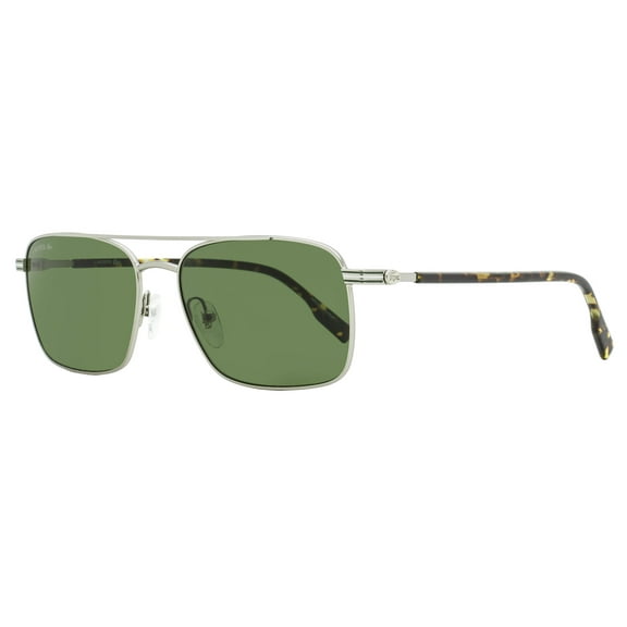 Lacoste Narrow Rectangular Sunglasses L264S 045 Silver/Tortoise 58mm