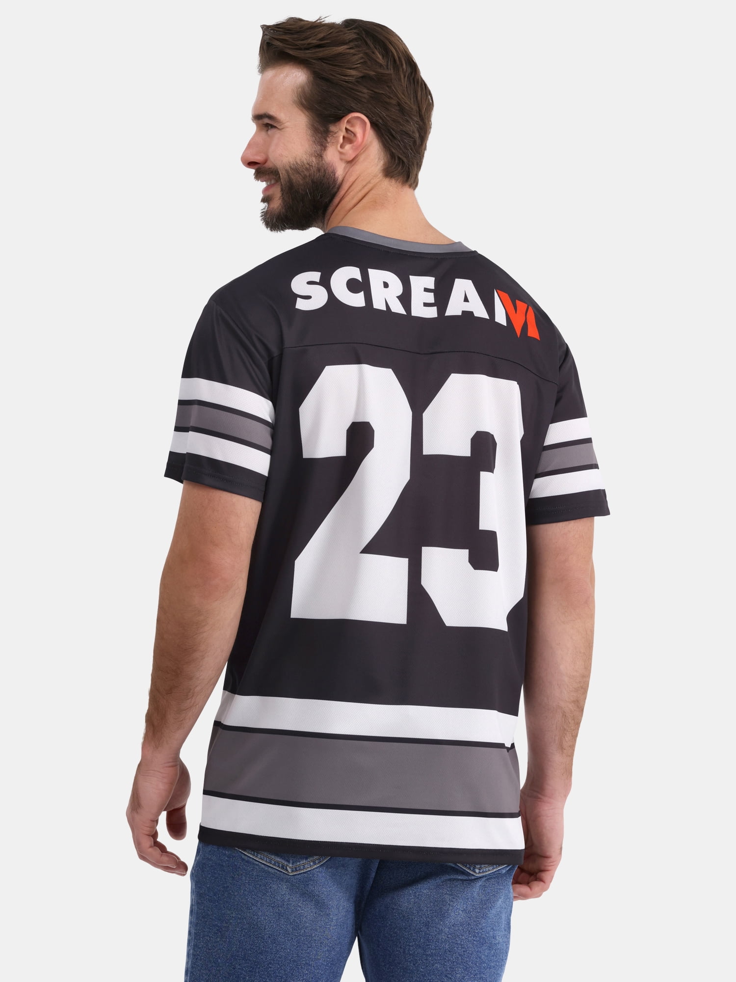 Scream Ghostface Men's & Big Men's Graphic Mesh Soccer Jersey