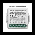 thumbnail image 2 of Tuya Wifi MóDulo de Interruptor de AtenuacióN Inteligente 10A Compatible con Control de 2 VíAs 2 Entradas Compatible con la AplicacióN Google Home Alexa Vida Inteligente, 2 of 5