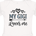 thumbnail image 4 of Inktastic My Gigi Loves Me Boys or Girls Long Sleeve Baby Bodysuit, 4 of 5