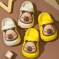 thumbnail image 4 of Gyexs Kids Garden Clogs Boys Girls 3.5-4 Years Girls Boys Clogs Garden Shoes Funny Toddler Animal Slides Sandals Water Shower Beach Pool Slippers Indoor Outdoor Yellow, 4 of 4