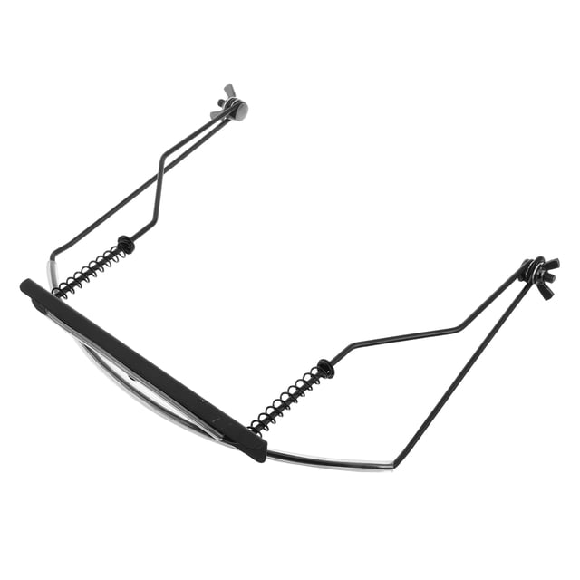 LIFKOME Harp Neck Stand For Musicians 1Set Metal Black Adjustable Design For Musical Events