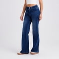 thumbnail image 6 of vigerkar Wide Leg Jeans for Women Trendy High Waisted Stretchy Denim Pants Baggy Jeans Trouser Jeans with Pockets (Blue, XS), 6 of 9