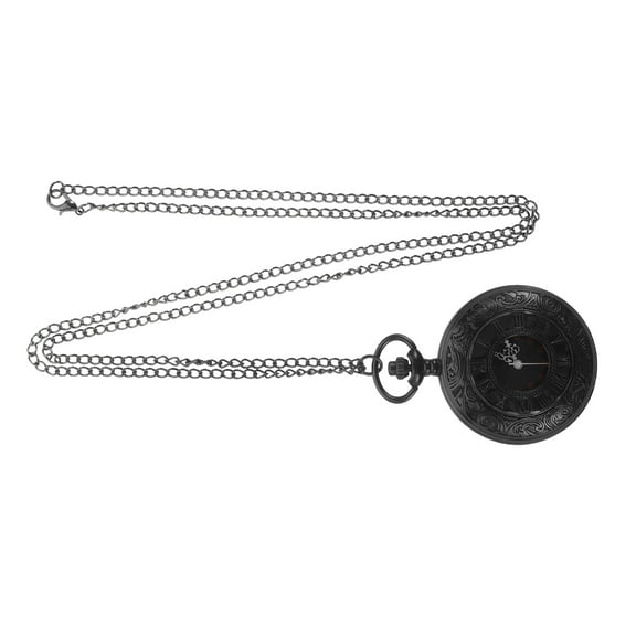 SEWCHICS Men Pocket Watch Black 1Set 17.72X1.77X0.51In