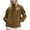 Brown D, variant on Enjoytime Rain Jacket Women Print Long Sleeve Waterproof Breathable Thin Raincoat with Hood Travel Hiking Outdoor Windbreaker Black S