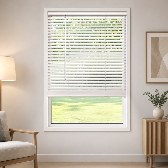 Mainstays Cordless 1" Vinyl Light Filtering Blinds