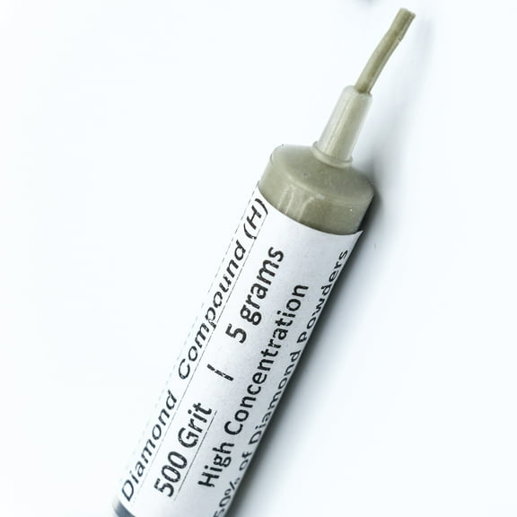 TechDiamondTools Diamond Lapping Compound Polish Lapidary Paste 500 Grit 36-54 Microns for Medium Fast Lapping 5 Grams with High (H) 50% Concentration of Diamond Powder