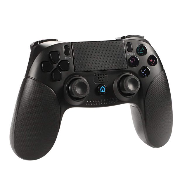 Controlador inalámbrico para controlador de PS4, vibración + resistencia al deslizamiento + LED de color integrado + conector para auriculares El gamepad inalámbrico es bueno para PS4 / PS3 brillar Juguete