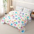 thumbnail image 3 of Erosebridal Cute Cat Dog Quilt King for Boys Girls, Cartoon Animal King Coverlet Set, 3pcs, 3 of 7