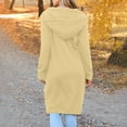 thumbnail image 4 of Long Hoodies for Women Zip Up Jacket Fashion Fall Hooded Lightweight Tunic Sweatshirt Casual Coat with Pockets, 4 of 7