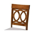 thumbnail image 3 of Baxton Studio Lucie Modern and Contemporary Grey Fabric Upholstered and Walnut Brown Finished Wood 4-Piece Dining Chair, 3 of 7
