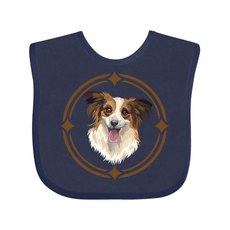 

Inktastic Papillon Dog Art Gift Gift Baby Boy or Baby Girl Bib