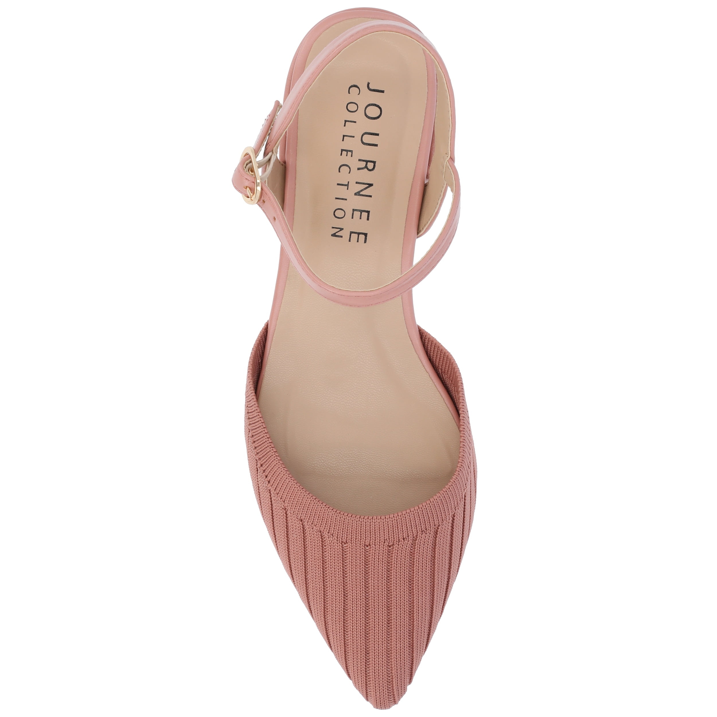 Journee Womens Ansley Mary Jane Pointed Toe Flats, Widths Available