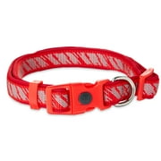 Vibrant Life Padded Reflective Dog Collar, Red, Medium