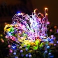 thumbnail image 4 of Luxtrada 100 LED 33ft Solar String Lights 8 Modes Solar Powered Copper Wire Fairy Lights IP65 Waterproof Indoor Outdoor Lighting for Home, Garden, Party, Path, Lawn, Wedding, Christmas, DIY Decoration, 4 of 9