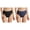 Black dark blue, variant on Women's Bike Brief Underwear Shorts 2 Pack, Breathable 3D Liner Fit