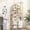Gold, variant on ModFurne 71 inch L-Shaped Corner Bookshelf, 5 Tier Cube Storage Bookcase, Wood Modern Book Shelf Organizer for Living Room/Home Office/Bedroom, White