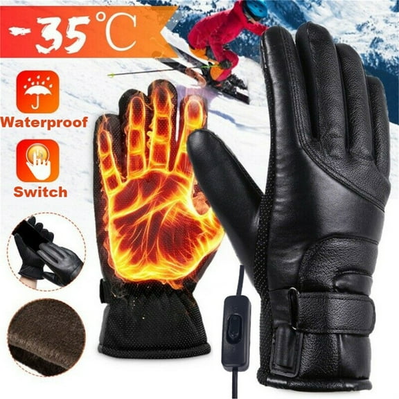 Heated gloves gloves winter gloves Electric Heated Gloves,Portable Battery Heating Thermal Gloves,Waterproof Touchscreen Gloves For Cycling,Motorcycle,Hiking,Snowboarding Outdoor Winter Sport Fragarn