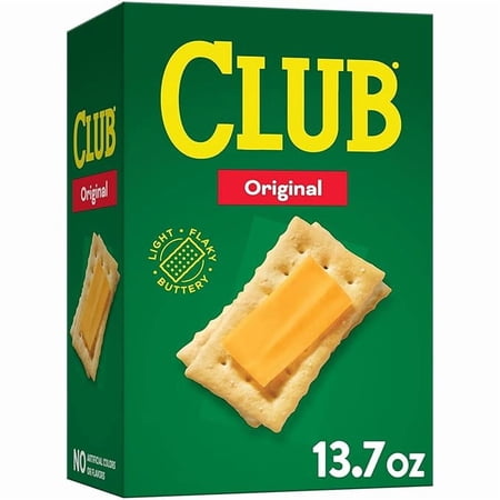 (1 pack) Club Crackers, Snack Crackers, Party Snacks, Original, 13.7oz Box (1 Box)