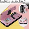 thumbnail image 5 of Wallet Magnetic Leather Wallet Case Card Slot Shockproof Flip Cover for Samsung Galaxy S24 Ultra S24Plus S23FE S23Plus S23 Ultra S22 S22Plus S22 Ultra S21 S21Plus S21 Ultra S21FE Leather Case, 5 of 10