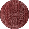 thumbnail image 1 of Ahgly Company Indoor Round Oriental Red Industrial Area Rugs, 7' Round, 1 of 4