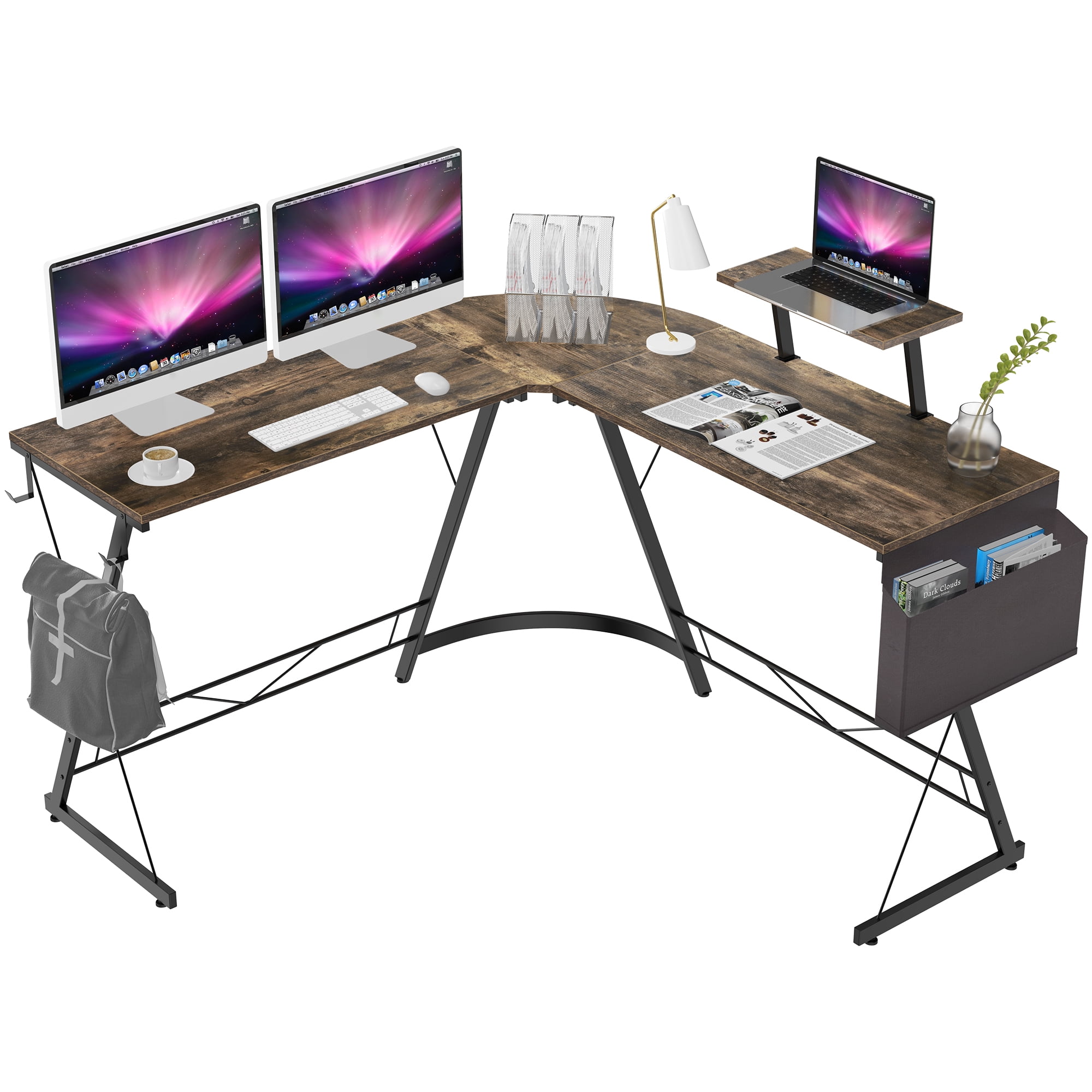 l shaped computer desk in store