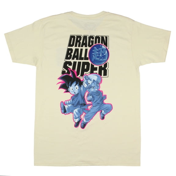 Dragon Ball Super Anime Men's Goku and Trunks Chibi Art Graphic T-Shirt