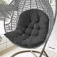 thumbnail image 4 of 120x80cm jardín interior colgante huevo columpio silla hamaca asiento almohadilla gruesa cojín almohadas, 4 of 5