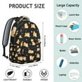 thumbnail image 6 of "Sophisticated Dog Print Backpack - Professional-Grade Carryall for College & Work, Premium Dog Lover Gift with Padded Shoulder Straps", 6 of 6
