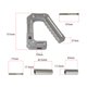 thumbnail image 3 of Asideros delanteros de aleación de aluminio para Wrangler JK 07-18 2009 Plata Baoblaze Asas de agarre frontales, 3 of 6