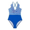 thumbnail image 3 of Women's Retro Halter Bathing Suits Vintage One Piece Swimsuit for Women Tummy Plus Boy-Leg Ruched Push up Swimsuit, 3 of 5