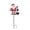 Santa, variant on Solar Reindeer Christmas Garden Stake Metal Outdoor Holiday Yard Decor with Glowing Lantern for Lawn Path Winter Xmas Gift 29.92in