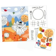 Way to Celebrate Kids Thanksgiving Activity Placemats with Stickers, 16 ct