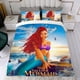 thumbnail image 4 of Sirena Negra Conjunto de sábanas temático, trío de piezas, cómodo y amigable con la piel, diseño único, regalo de decoración para el hogar para familiares, amigos y fans, 90 cm * 190 cm, 4 of 6