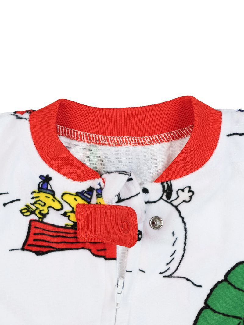 Peanuts Snoopy Infant Unisex Matching Family Pajamas, 1-Piece, Sizes 9M-18M