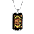thumbnail image 1 of Dogs Better Than Human Necklace Stainless Steel or 18k Gold Dog Tag 24" Chain, 1 of 8