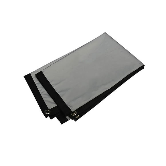 Écran de Projecteur 16:9 Gris Anti-Lumière 60-133 Pouces Bordure Noire avec Trou pour Intérieur