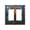 Double Toggle Screwless, variant on Trees Stained Glass Art Single Toggle Wall Plate Decorative Electrical Outlet Light Switch Cover Switchplate