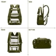 thumbnail image 5 of DAKIMOE Clear Backpack Heavy Duty Large Capacity PVC Transparent Waterproof Bag for School Stadium College Men Women, 5 of 7