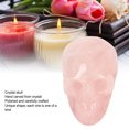 thumbnail image 3 of Cabeza De Calavera De Cristal, Estatua Pulida Tallada A Mano única, Regulador De Energía Para Meditación, Decoración De Halloween, Cristal, 3 of 7