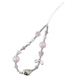 thumbnail image 1 of Correa para teléfono móvil con cuentas, cadena para teléfono móvil, colgante, regalo, cordón antipérdida, funda multiusos para teléfono, cordón para Rosa claro 22cm, 1 of 8
