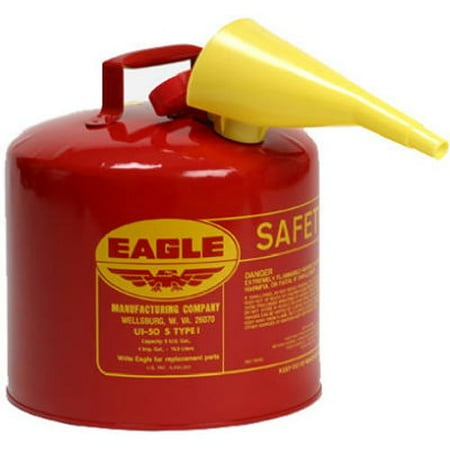 Eagle Manufacturing Co UI-50-S Safety Can, Type I, 5gal, Red