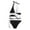 White, variant on ShiShine Womens High Waisted Bikini Set Color Block Bathing Suit Push Up Halter Tummy Control Wrap 2 Piece Swimsuits