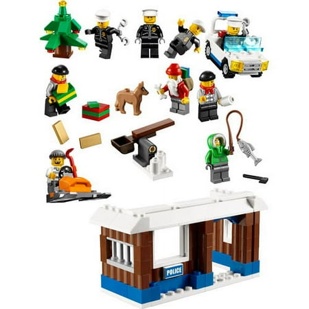 LEGO Playmobil Christmas in the Forest Advent Calendar Interlocking Block Building Set, 95 Count