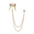 thumbnail image 4 of Broche Aile d'Ange Accessoires de Bijoux Chaîne Suspendue pour Fête Broche pour Homme Or, 4 of 9