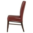 thumbnail image 4 of Milton Bonded Leather Chair, Pomegranate, 4 of 8