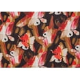 thumbnail image 2 of Zelouf Zs1907Y-2 Print Vera Stretch Satin  , Sewing, DIY, Crafts Fabric by the Yard, 932 Black/spice, 10 Yard, 2 of 2