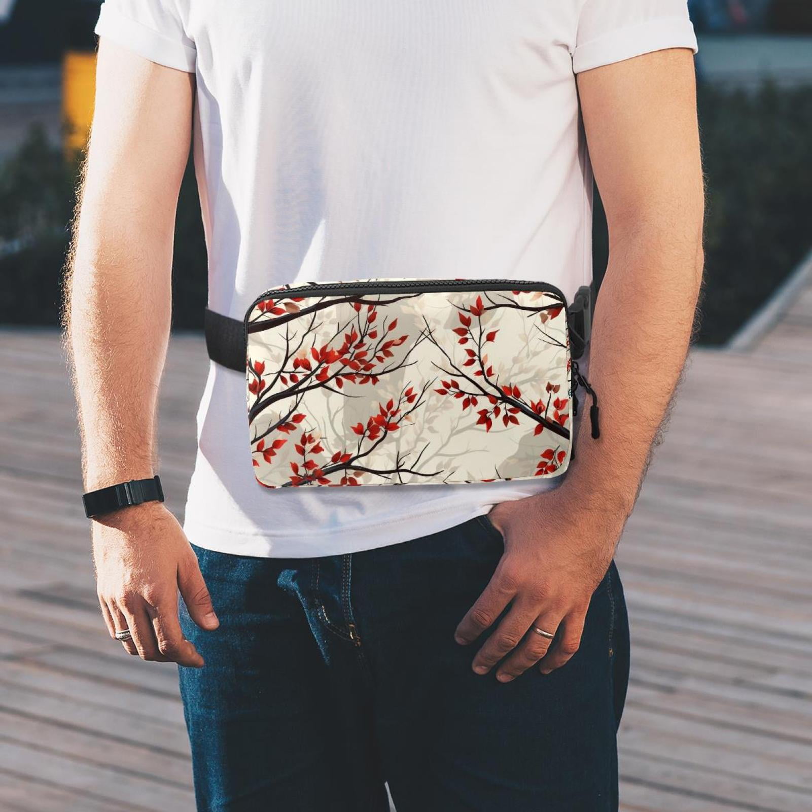 Tree Lightweight Adjustable Running Belt with Extension Strap - Unisex Fanny Pack Belt Bag