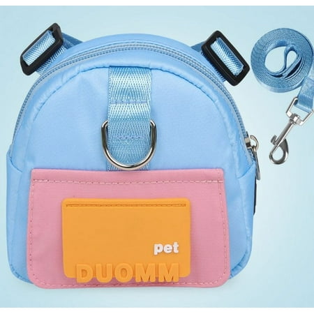 1 Set Dog Backpack Harness Pet Saddle Bag Backpack Puppy Self Carrier Backpack
